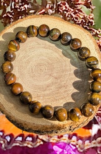 Tijgeroog armband 8 mm