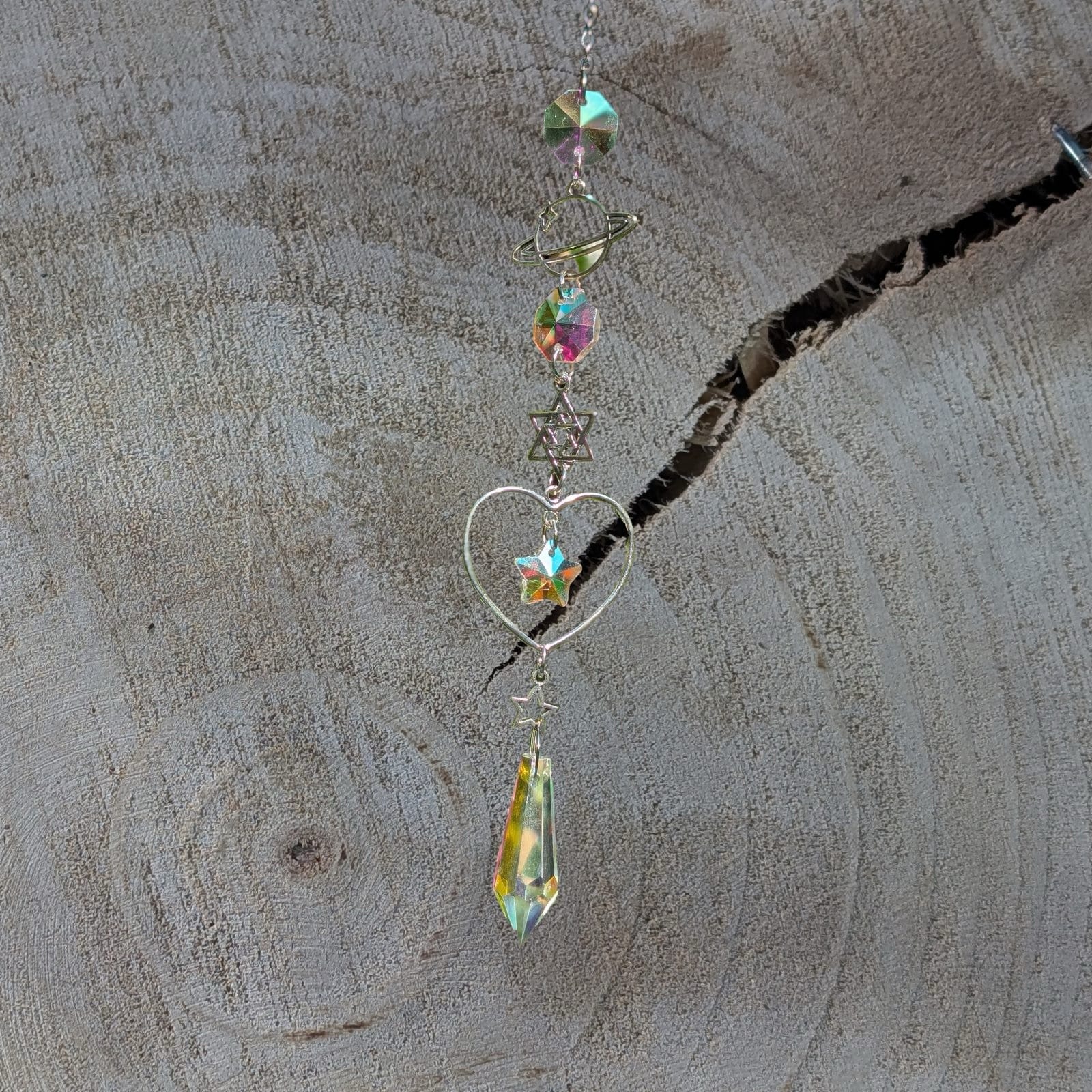 Crystallen hart hanger - Afbeelding 2