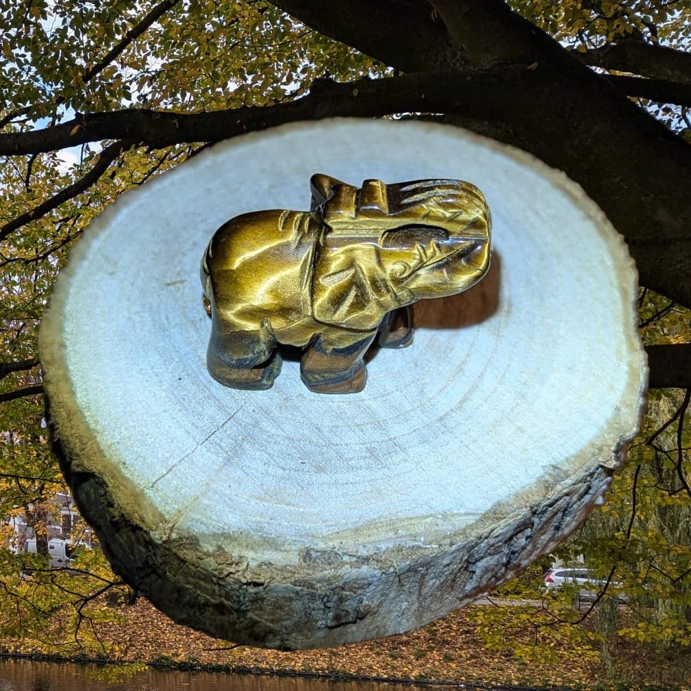 Tijgeroog beeldje olifant