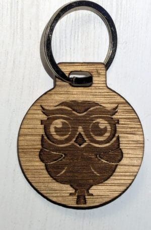 Sleutelhanger zittende uil