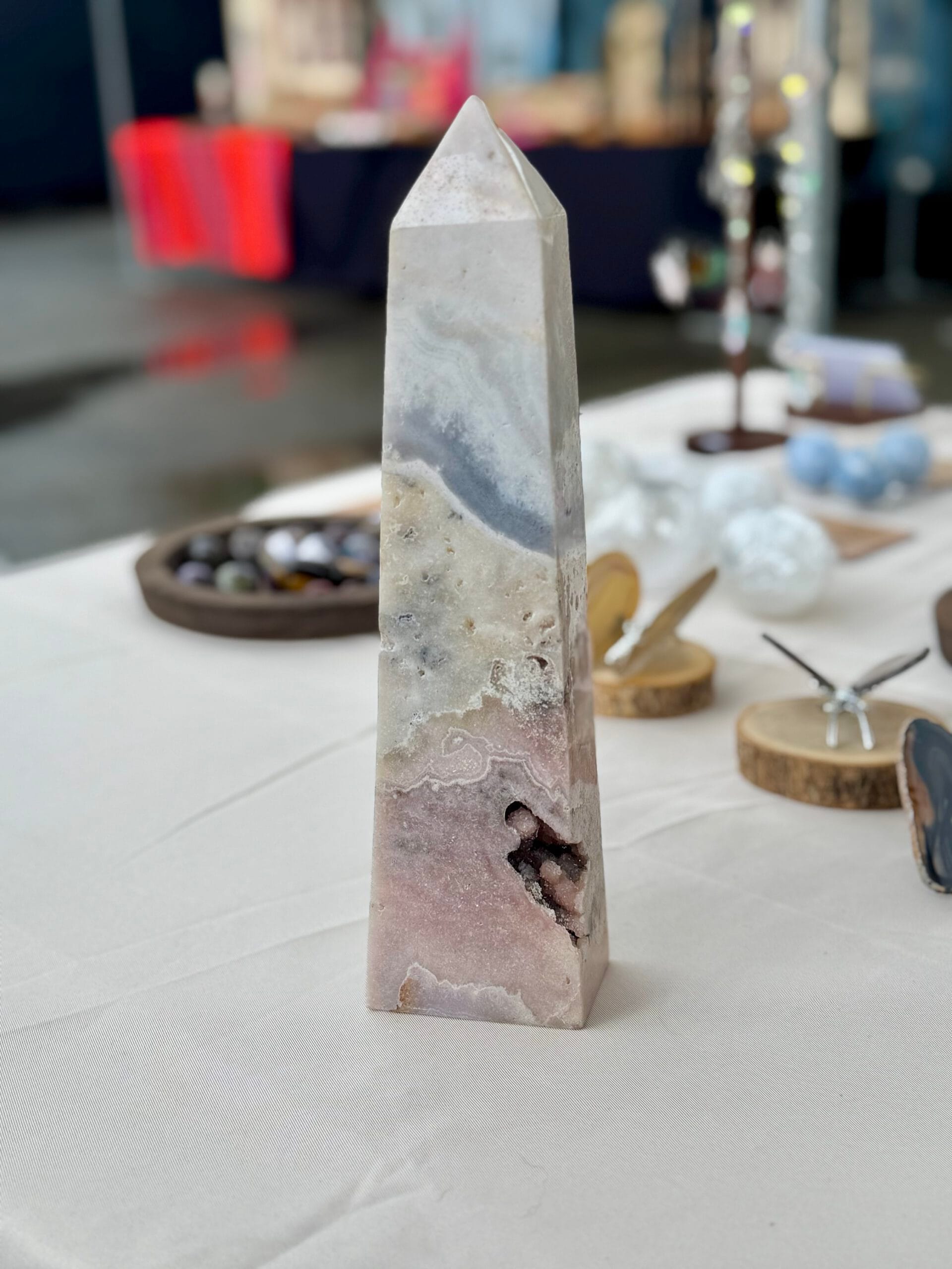 Pink Amethist Obelisk